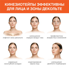 Набор кинезио-тейпов для лица и тела - Фото 9