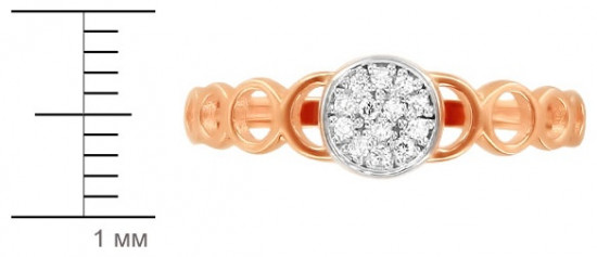 Кольцо из золота с бриллиантами