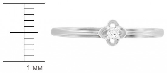 Кольцо из золота с бриллиантом