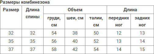 Комбинезон для собак «Снежинка»