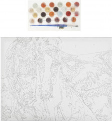 Картина по номерам «Милые лошади» - Фото 2