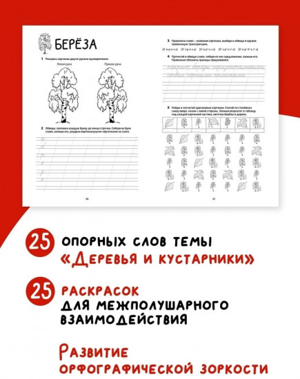 Логоментальные прописи. Деревья и кустарники
