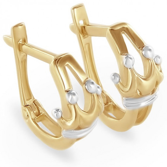 Серьги детские из золота