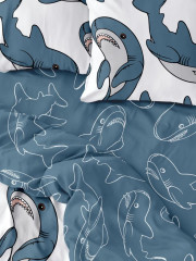 Комплект постельного белья «Plush sharks» - Фото 2