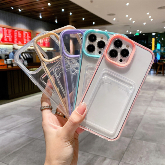 Чехол с цветными бортами IPhone 14 Pro Max
