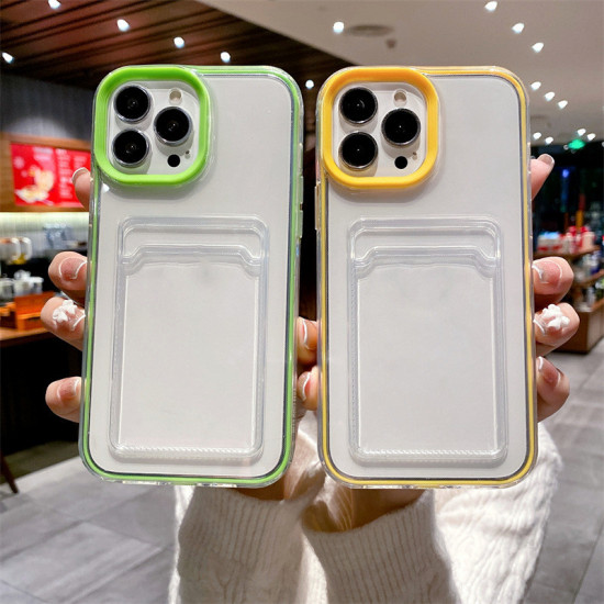 Чехол с цветными бортами IPhone 15 Pro Мах