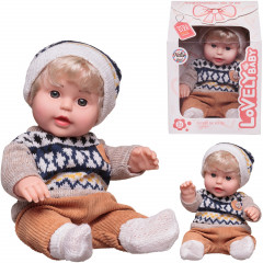 Пупс в светло-бежевой с орнаментом толстовке - Фото 4