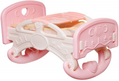 Игровой набор «Пупс с кроваткой-качалкой со столиком для кормления и игровыми предметами» - Фото 5