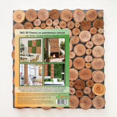 Стеновая панель из спилов березы - Фото 6