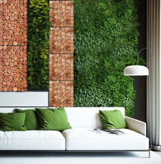 Стеновая панель из спилов березы - Фото 2