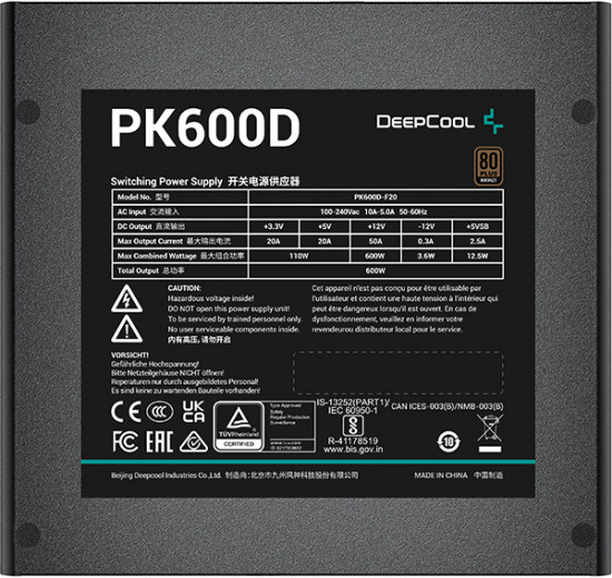 Блок питания Deepcool PK600D