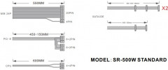 Блок питания SR 500W STANDARD - Фото 5
