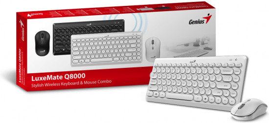 Набор беспроводной Genius Luxemate Q8000 White