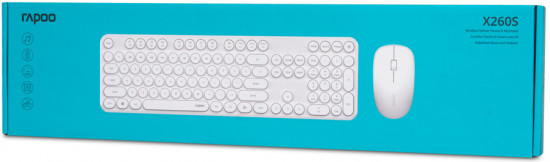 Набор беспроводной Rapoo X260S White