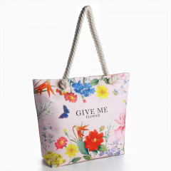 Сумка пляжная «Give me flower» - Фото 4