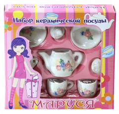 Набор керамической посуды «Любимый букет» (9 предметов) - Фото 1