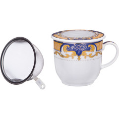 Кружка заварочная с металлическим ситом (300 мл) - Фото 1