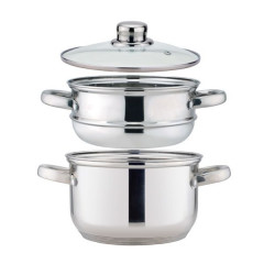 Кастрюля с пароваркой 2-х ярусная - Фото 2