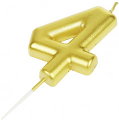 Свеча для торта «Цифра 4» - Фото 3