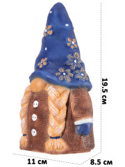 Фигурка «Гном» с синим колпачком - Фото 1