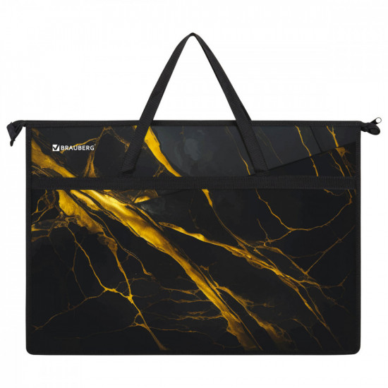 Папка с ручками «Black&gold marble»