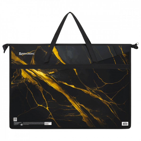 Папка с ручками «Black&gold marble»