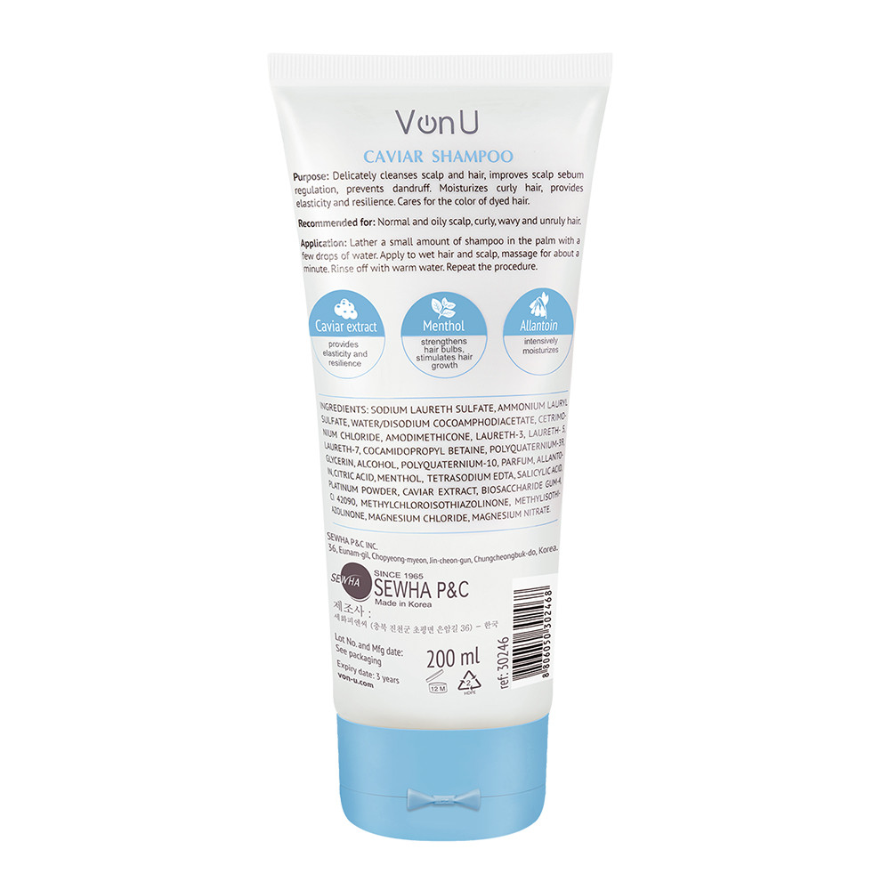 Шампунь для волос с икрой «Cavia r Shampoo» | Von-U | Фото 1