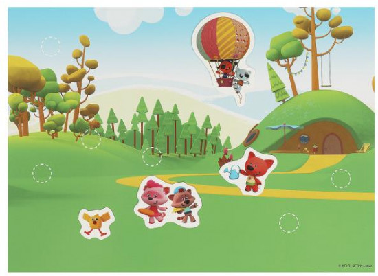 Игра развивающая с липучками