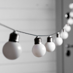 Гирлянда на солнечной батарее «Белые шары» - Фото 2