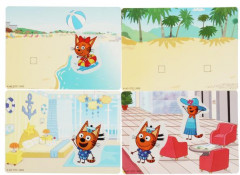 Игра развивающая с липучками «Три кота и море приключений. Любимые герои» - Фото 1