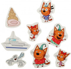 Игра развивающая с липучками «Три кота и море приключений. Любимые герои» - Фото 3