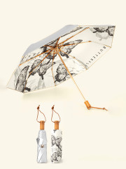 Зонт женский «Порхание бабочек» - Фото 4