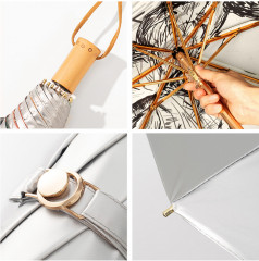 Зонт женский «Порхание бабочек» - Фото 6