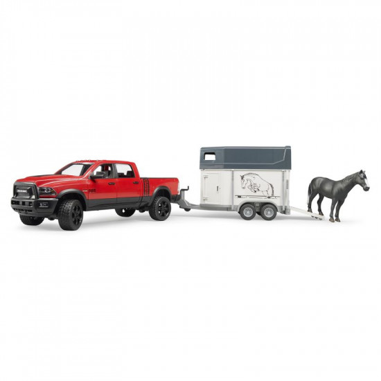 Пикап RAM 2500 c коневозкой и одной лошадью