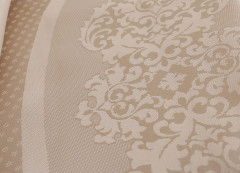 Скатерть овальная (жаккард, размер 160x220 см) - Фото 3