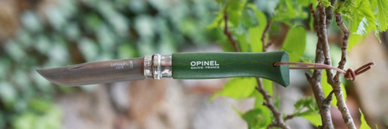 Нож складной «Opinel №8 Trekking», кожаный темляк