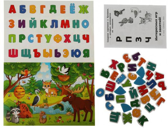 Игра развивающая на магнитах «Азбука»