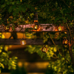 Гирлянда садовая на солнечной батарее «Огненные шары» - Фото 6