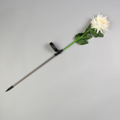 Светильник на солнечной батарее «Хризантема белая» - Фото 4