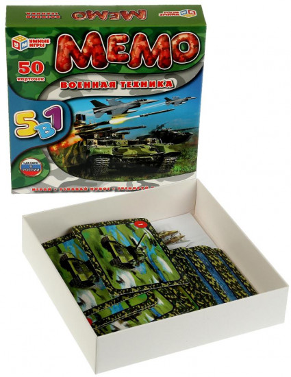 Игра настольная «Мемо. Военная техника»