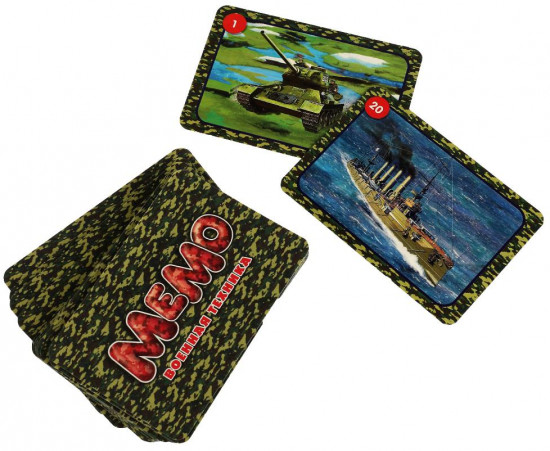Игра настольная «Мемо. Военная техника»