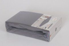 Простыня трикотажная на резинке (2-спальная, хлопок, 180x200+30 см), цвет светло-зеленый - Фото 2