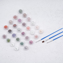 Картина по номерам «Ирисы, абстракция» - Фото 2