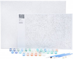 Картина по номерам «Цветочное поле на рассвете» - Фото 1