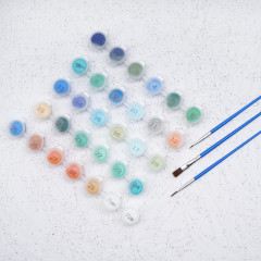 Картина по номерам «Цветочное поле на рассвете» - Фото 2