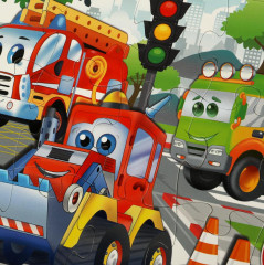 Пазл развивающий «Полезный транспорт» - Фото 2