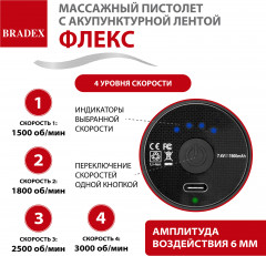 Массажный пистолет с акупунктурной лентой «Флекс» - Фото 13