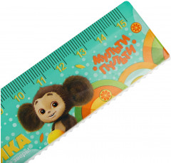 Линейка с волнистым краем «Чебурашка» - Фото 1