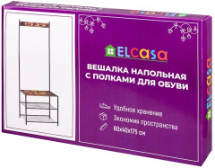 Вешалка напольная с полками для обуви - Фото 4