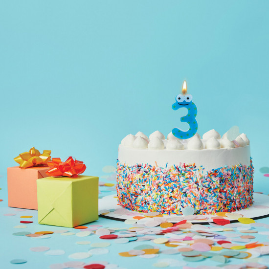 Свеча-цифра для торта «Цифра 3»